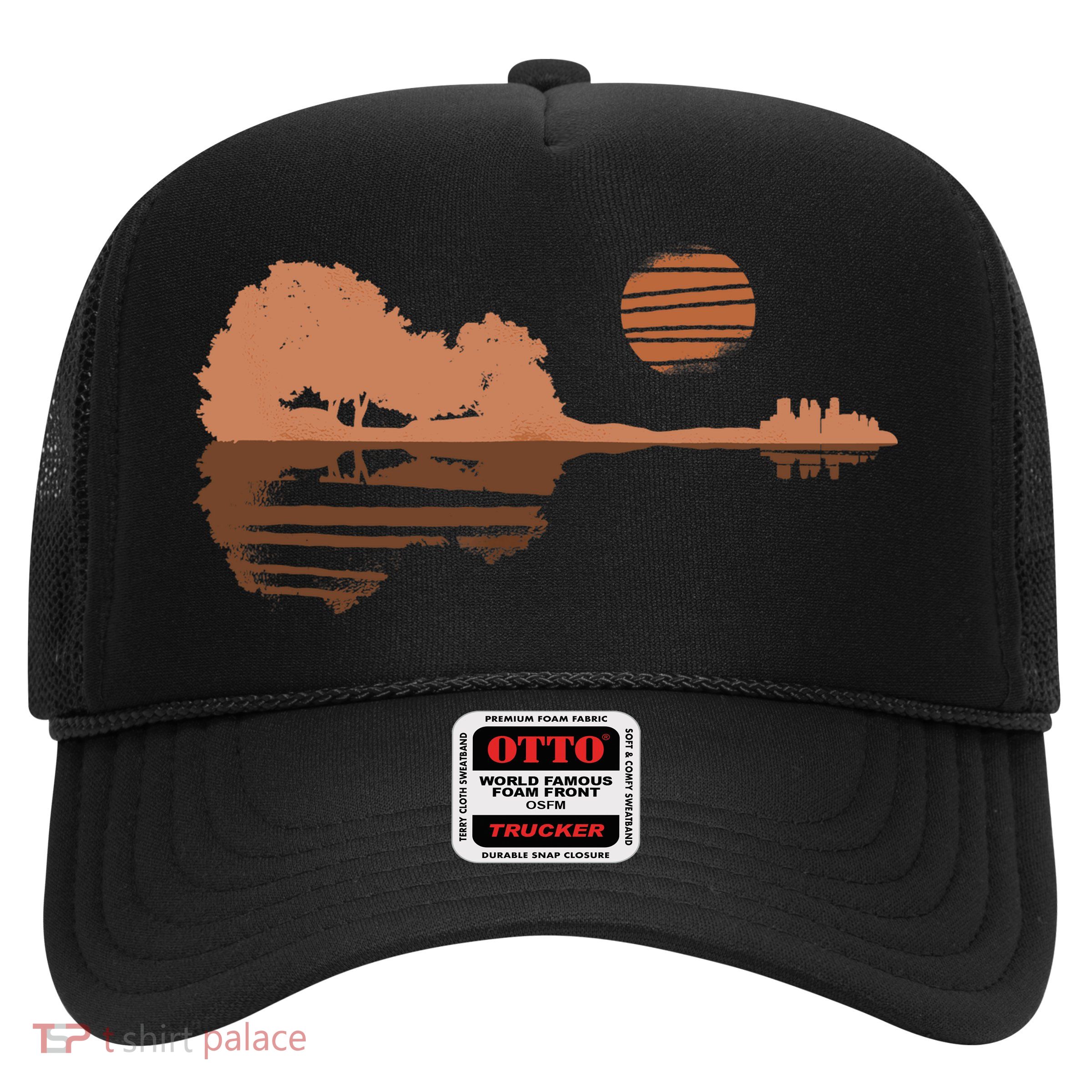 Guitar Lake Shadow Black History BLM Musician Guitarist Trucker Hat