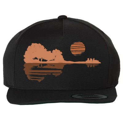 Guitar Lake Shadow Black History BLM Musician Guitarist Wool Snapback Cap