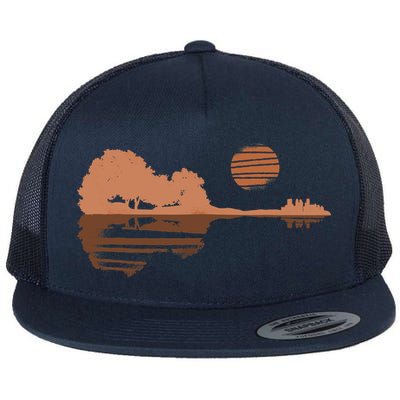 Guitar Lake Shadow Black History BLM Musician Guitarist Flatbill Hat