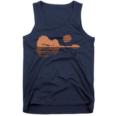 Guitar Lake Shadow Black History BLM Musician Guitarist Tank Top