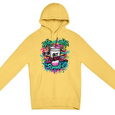 Get Loaded Summer Tea Junkie Ice Tea Dye Summer Vibes Gift Premium Pullover Hoodie