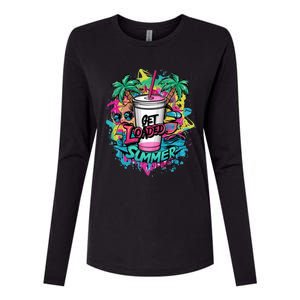 Get Loaded Summer Tea Junkie Ice Tea Dye Summer Vibes Gift Womens Cotton Relaxed Long Sleeve T-Shirt