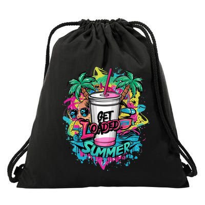 Get Loaded Summer Tea Junkie Ice Tea Dye Summer Vibes Gift Drawstring Bag