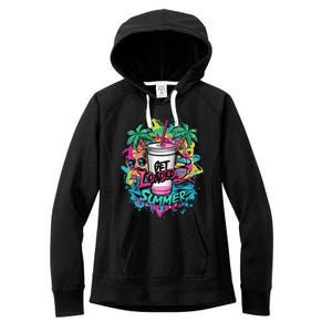 Get Loaded Summer Tea Junkie Ice Tea Dye Summer Vibes Gift Women's Fleece Hoodie