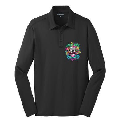 Get Loaded Summer Tea Junkie Ice Tea Dye Summer Vibes Gift Silk Touch Performance Long Sleeve Polo