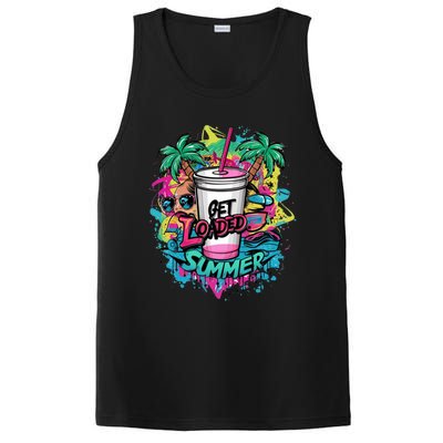 Get Loaded Summer Tea Junkie Ice Tea Dye Summer Vibes Gift PosiCharge Competitor Tank