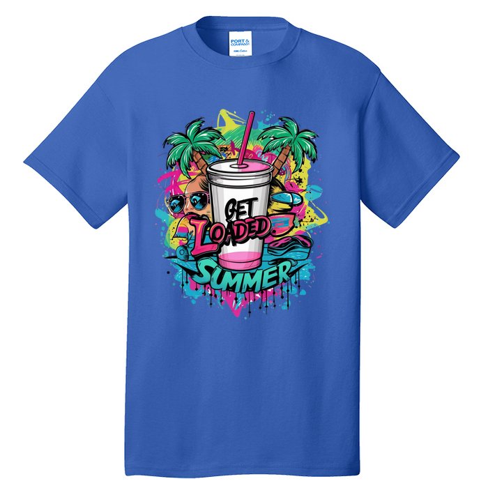 Get Loaded Summer Tea Junkie Ice Tea Dye Summer Vibes Gift Tall T-Shirt