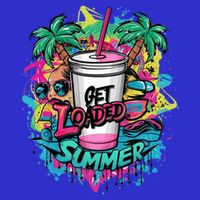 Get Loaded Summer Tea Junkie Ice Tea Dye Summer Vibes Gift Button