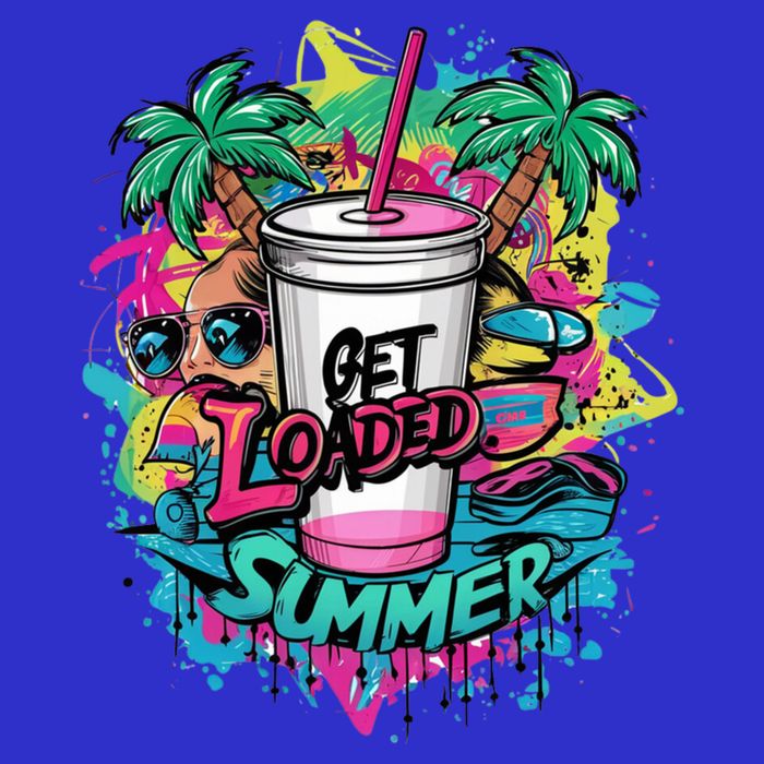 Get Loaded Summer Tea Junkie Ice Tea Dye Summer Vibes Gift Button