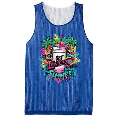 Get Loaded Summer Tea Junkie Ice Tea Dye Summer Vibes Gift Mesh Reversible Basketball Jersey Tank