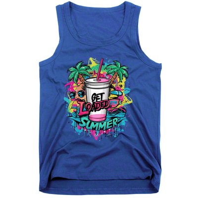 Get Loaded Summer Tea Junkie Ice Tea Dye Summer Vibes Gift Tank Top