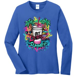 Get Loaded Summer Tea Junkie Ice Tea Dye Summer Vibes Gift Ladies Long Sleeve Shirt