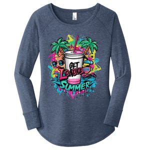 Get Loaded Summer Tea Junkie Ice Tea Dye Summer Vibes Gift Women's Perfect Tri Tunic Long Sleeve Shirt