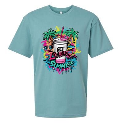 Get Loaded Summer Tea Junkie Ice Tea Dye Summer Vibes Gift Sueded Cloud Jersey T-Shirt