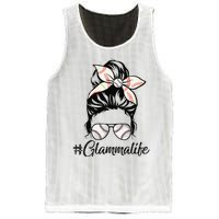 Glamma Life Softball Baseball Mother's Day Messy Bun Mesh Reversible Basketball Jersey Tank