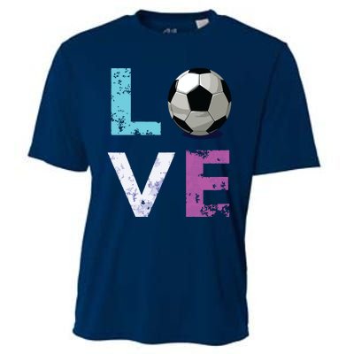 Girl Love Soccer Best Fun Birthday Gift Cooling Performance Crew T-Shirt