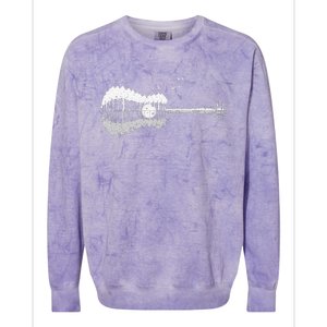 Guitar Lake Shadow Love Guitar Musician Colorblast Crewneck Sweatshirt