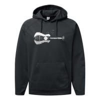 Guitar Lake Shadow Love Guitar Musician Performance Fleece Hoodie