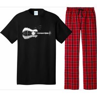 Guitar Lake Shadow Love Guitar Musician Pajama Set