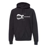 Guitar Lake Shadow Love Guitar Musician Premium Hoodie