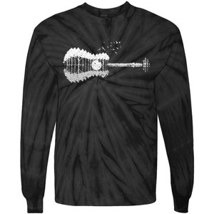 Guitar Lake Shadow Love Guitar Musician Tie-Dye Long Sleeve Shirt