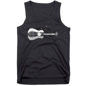 Guitar Lake Shadow Love Guitar Musician Tank Top