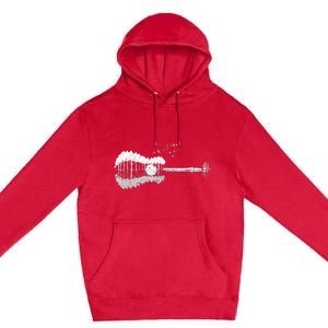 Guitar Lake Shadow Love Guitar Musician Premium Pullover Hoodie