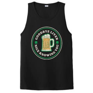 Goodbye Liver St Patrick's Day Funny Drinking Irish Drunk PosiCharge Competitor Tank