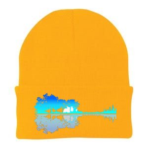 Guitar Lake Shadow Love Guitar Musician Knit Cap Winter Beanie