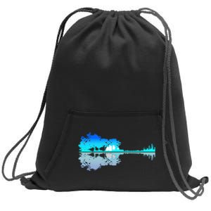 Guitar Lake Shadow Love Guitar Musician Sweatshirt Cinch Pack Bag