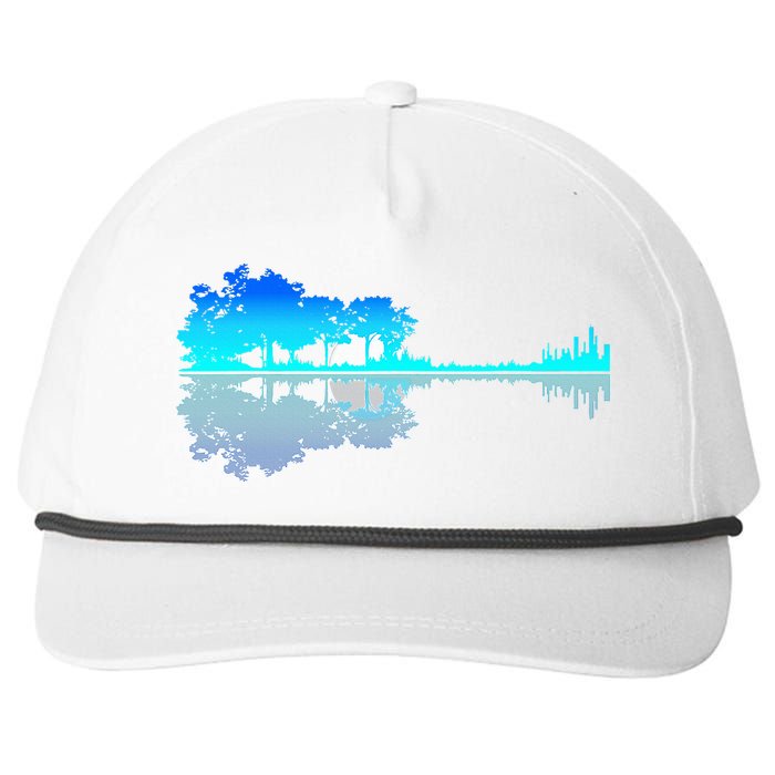 Guitar Lake Shadow Love Guitar Musician Snapback Five-Panel Rope Hat