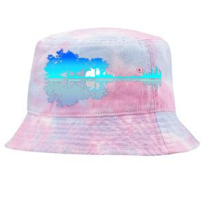 Guitar Lake Shadow Love Guitar Musician Tie-Dyed Bucket Hat