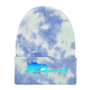 Guitar Lake Shadow Love Guitar Musician Tie Dye 12in Knit Beanie