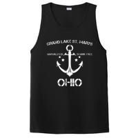 Grand Lake St. Marys Ohio Funny Fishing Camping PosiCharge Competitor Tank