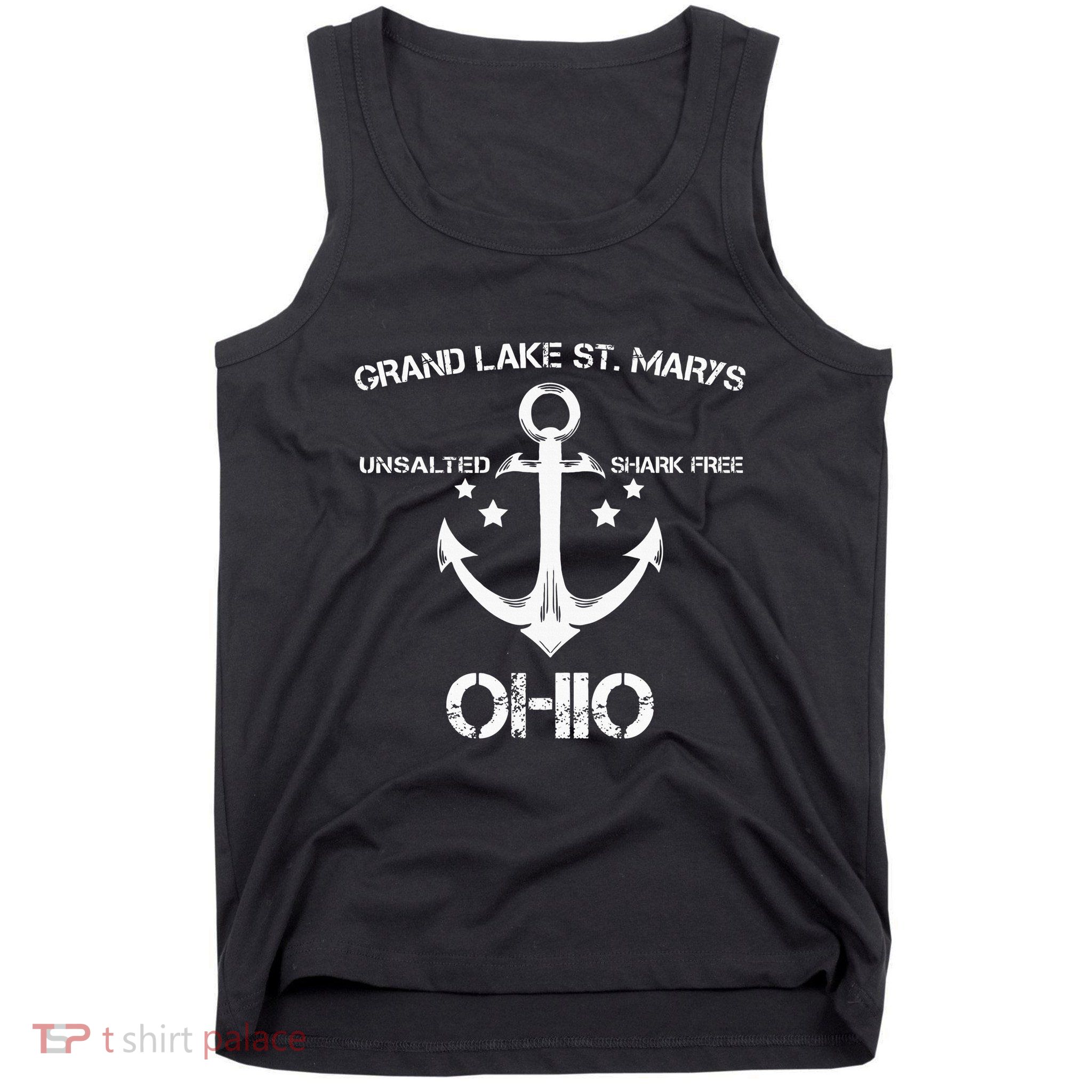Grand Lake St. Marys Ohio Funny Fishing Camping Tank Top