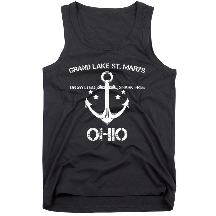 Grand Lake St. Marys Ohio Funny Fishing Camping Tank Top