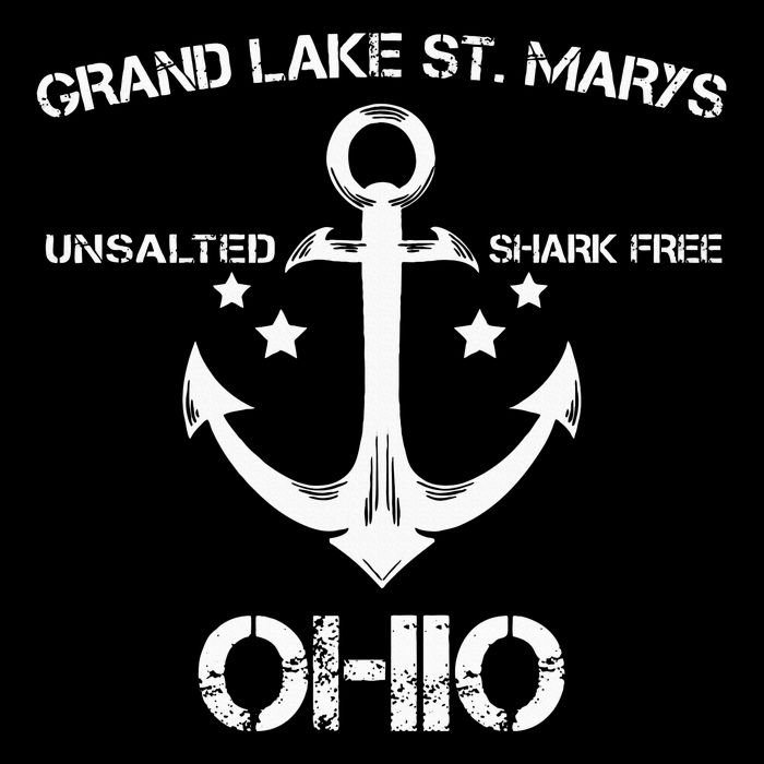 Grand Lake St. Marys Ohio Funny Fishing Camping Womens T-Shirt
