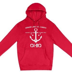 Grand Lake St. Marys Ohio Funny Fishing Camping Premium Pullover Hoodie