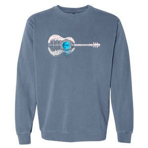 Guitar Lake Shadow Love Guitar Musician Garment-Dyed Sweatshirt