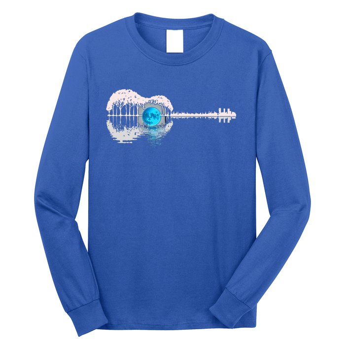 Guitar Lake Shadow Love Guitar Musician Long Sleeve Shirt