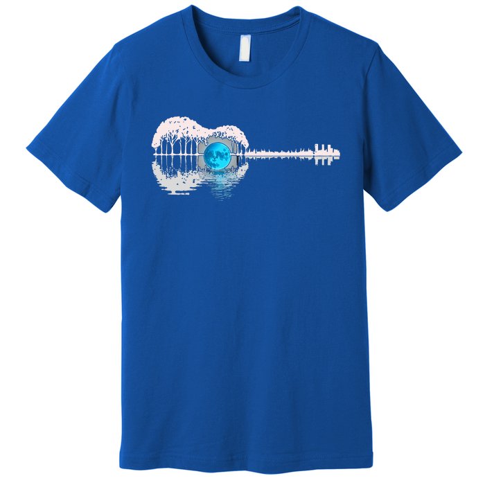 Guitar Lake Shadow Love Guitar Musician Premium T-Shirt