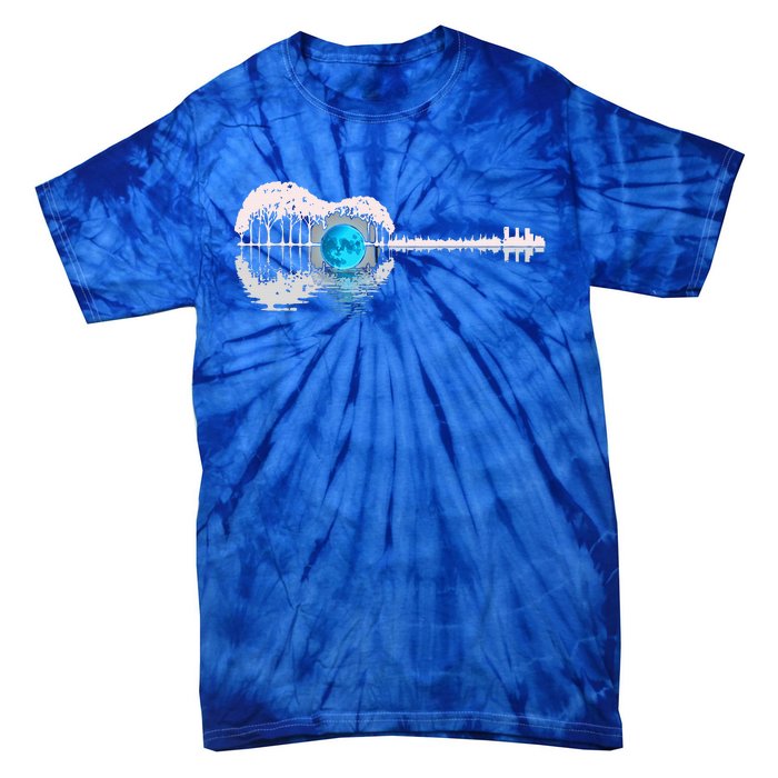 Guitar Lake Shadow Love Guitar Musician Tie-Dye T-Shirt