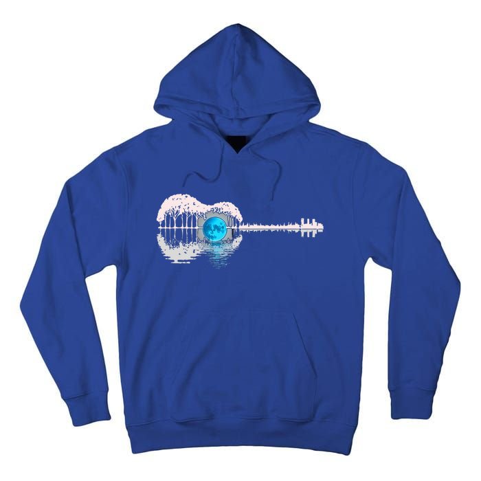 Guitar Lake Shadow Love Guitar Musician Tall Hoodie