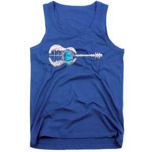 Guitar Lake Shadow Love Guitar Musician Tank Top