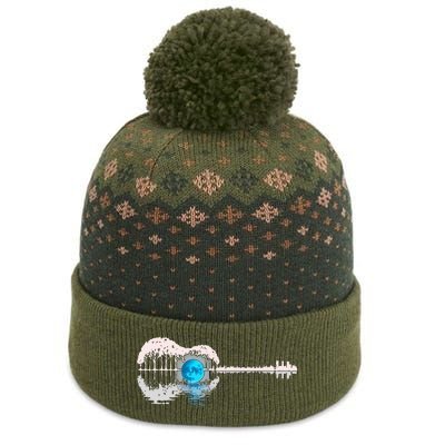 Guitar Lake Shadow Love Guitar Musician The Baniff Cuffed Pom Beanie