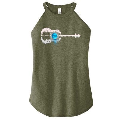 Guitar Lake Shadow Love Guitar Musician Women’s Perfect Tri Rocker Tank