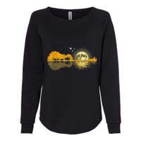 Guitar Lake Shadow Love Guitar Musician Womens California Wash Sweatshirt