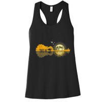 Guitar Lake Shadow Love Guitar Musician Women's Racerback Tank