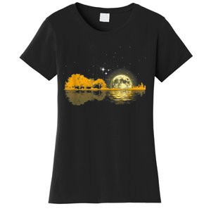 Guitar Lake Shadow Love Guitar Musician Women's T-Shirt