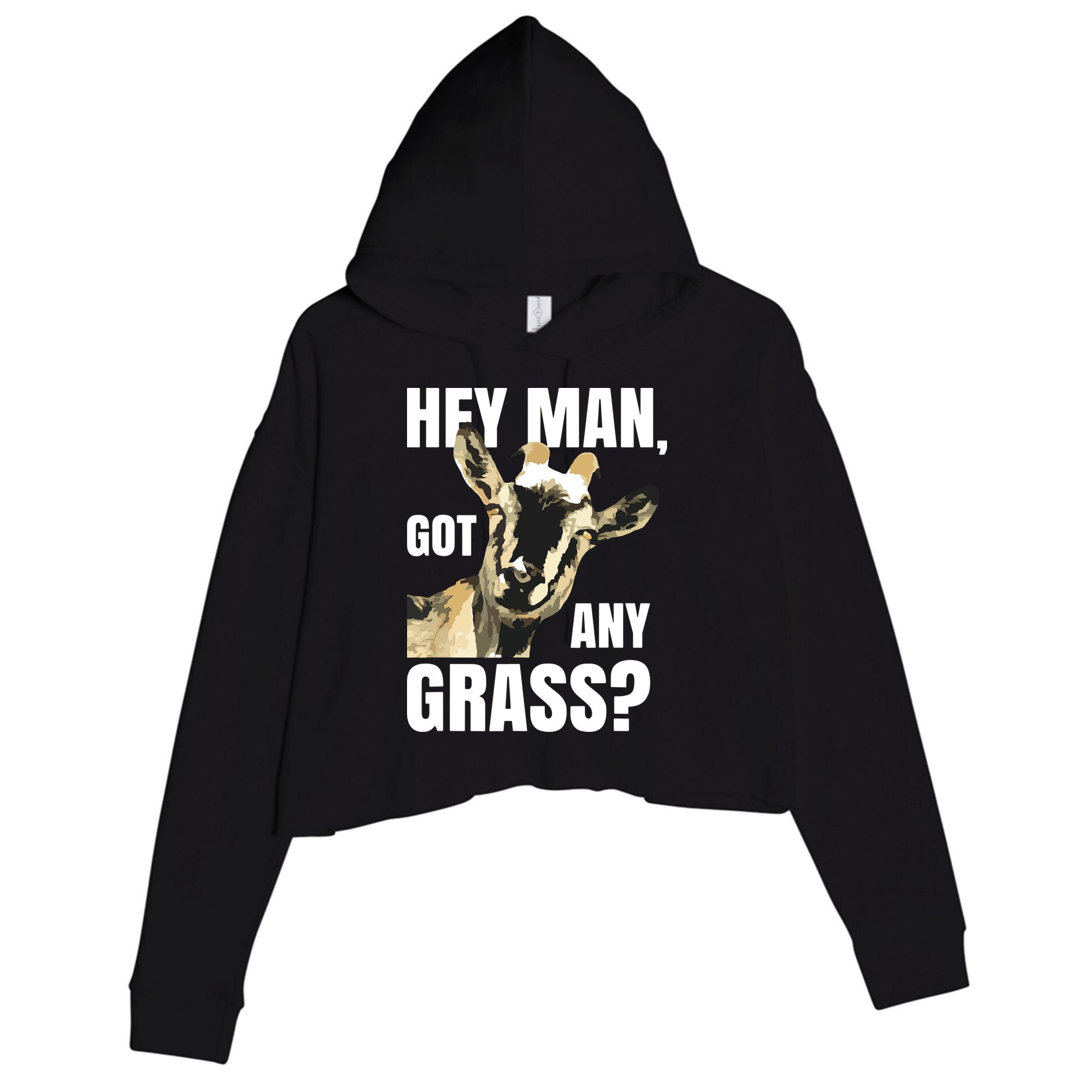 Goat Lovers Shirts Farm Animal Pun Pets Meme Funny Goat Crop Fleece Hoodie